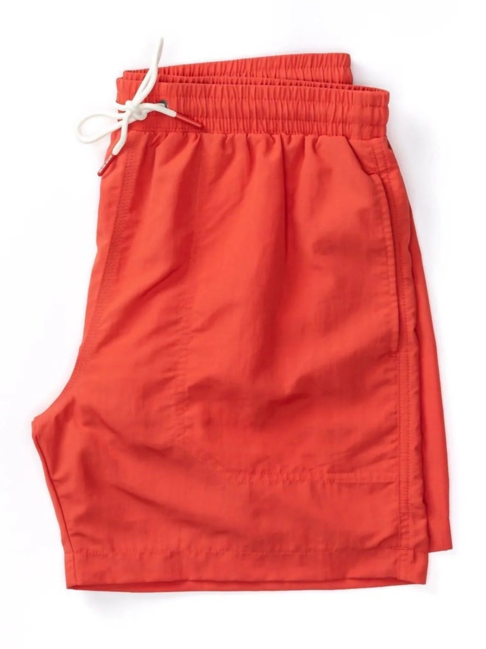 Duck Head-6” Sailport Solid Swim Short in Classic Red